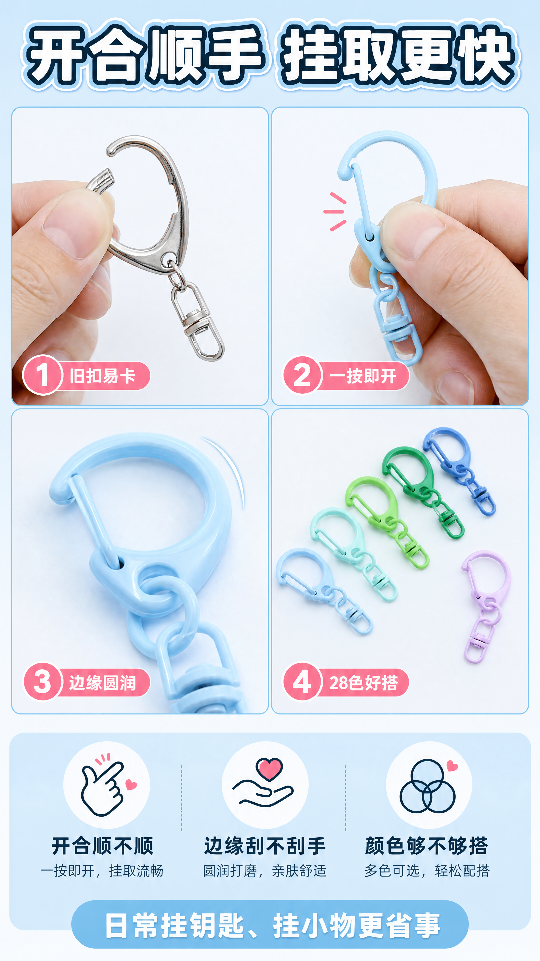 [商品] 使用【图3】【图2】中的小D扣配8字扣套装；保留弹簧… - 图片创意预览