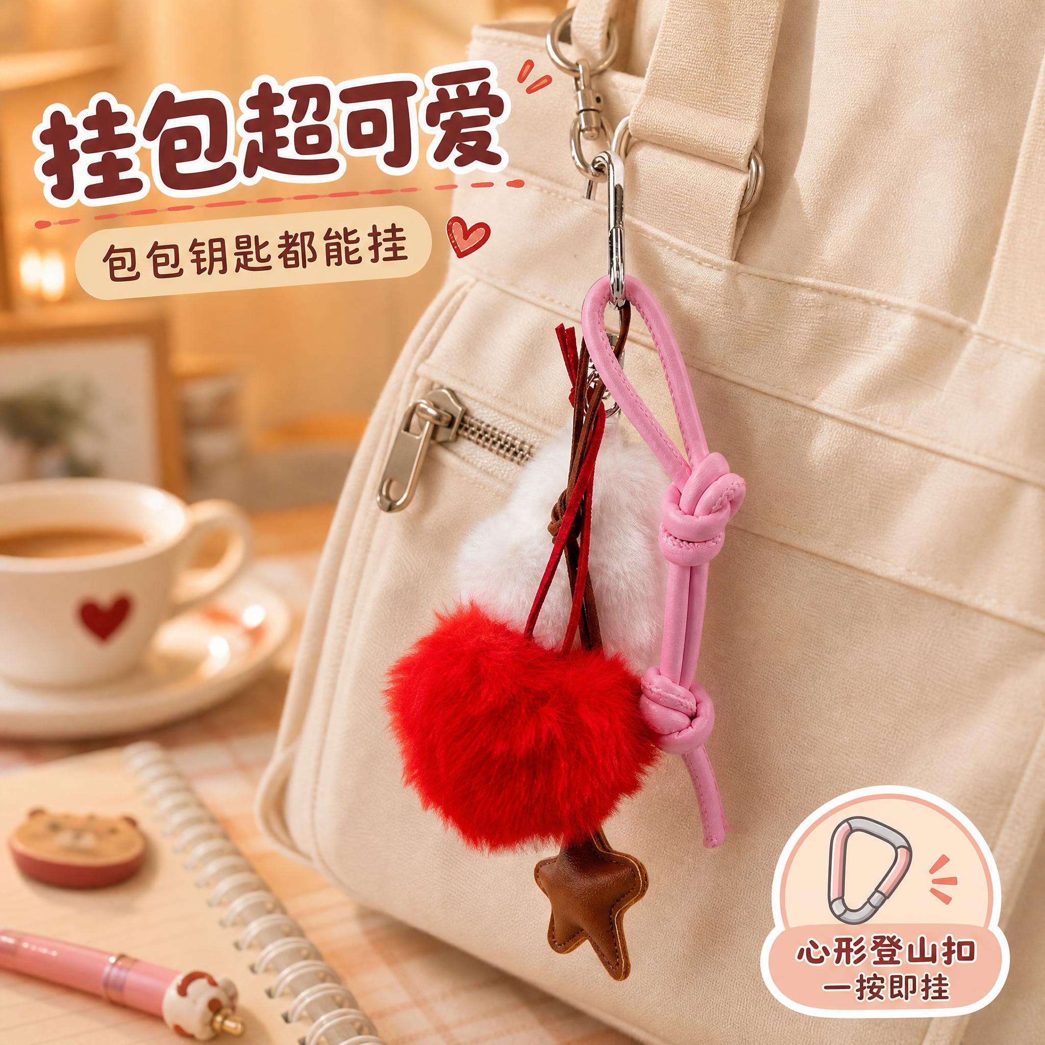 [主图-4] 使用场景展示，呈现挂件挂在包包上的真实效果，营造… - 图片创意预览