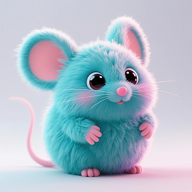 毛绒绒，生肖鼠