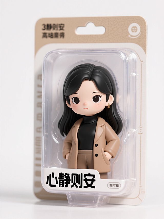 盒子上面有“心静则安”，高级奢华