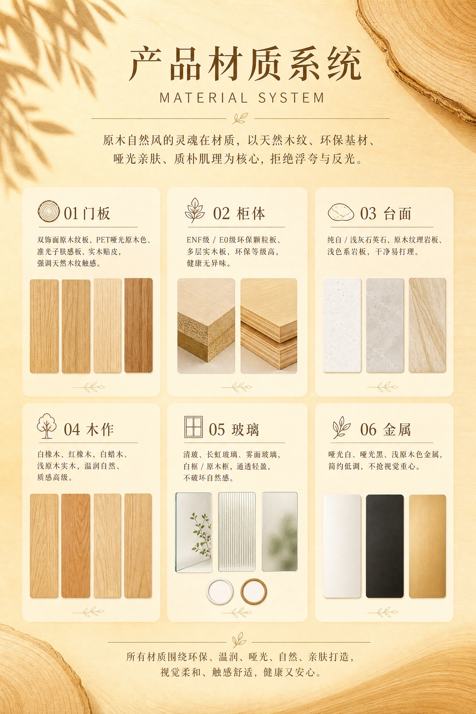 画册内页设计，竖版20cm*30cm，金黄色调，原木自然风全屋… - 图片创意预览