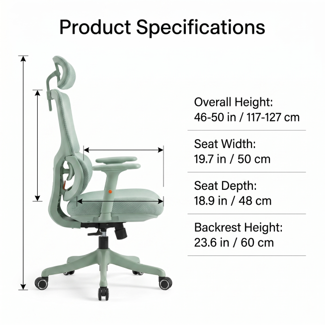 [Main Image 9] Product dimension specification display. Keep the product appearance (physical struct预览效果