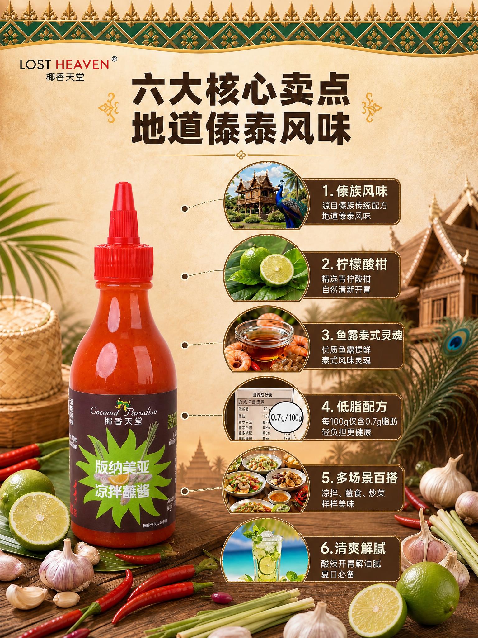 图生图编辑：将图1画面中左侧的产品主体（红色软瓶凉拌蘸酱）替换… - 图片创意预览