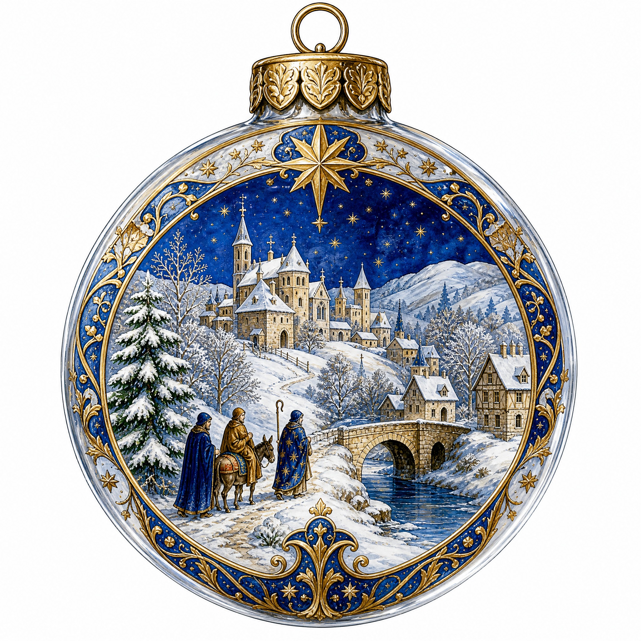 Christmas sticker, medieval ill… - 图片创意预览