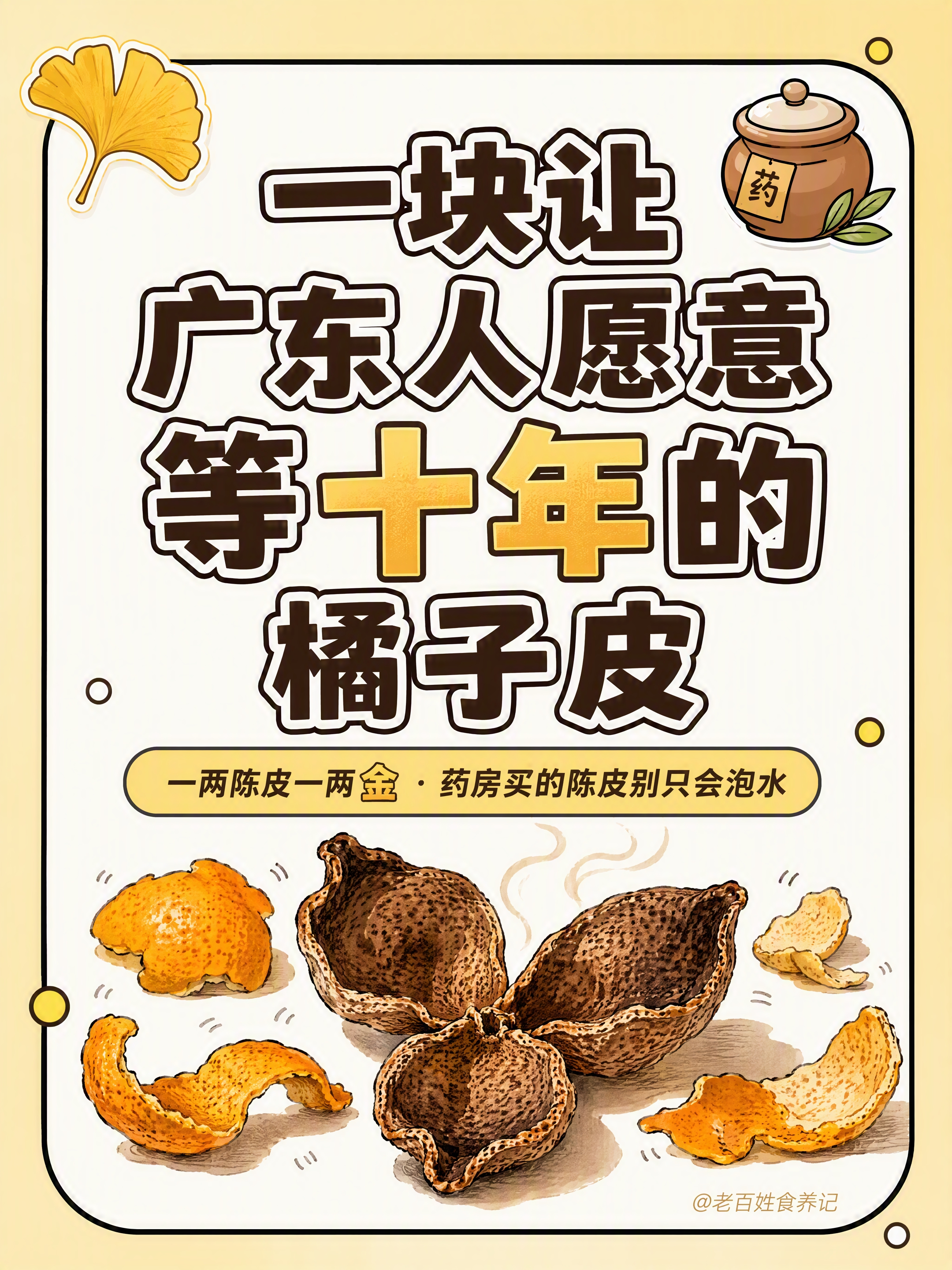 小红书笔记大字封面，插图大字，卡通描边药食同源风，版式精美，小… - 图片创意预览