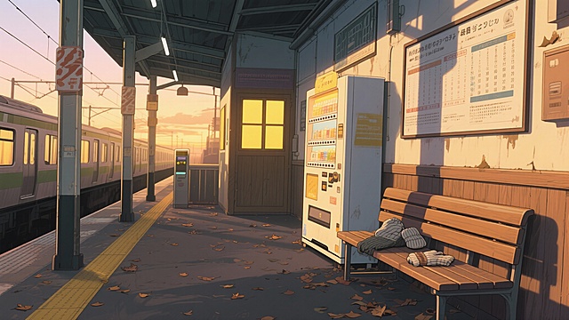 二次元，地铁站，细节丰富，暖黄色，氛围回忆，生成2张，不要人，4k