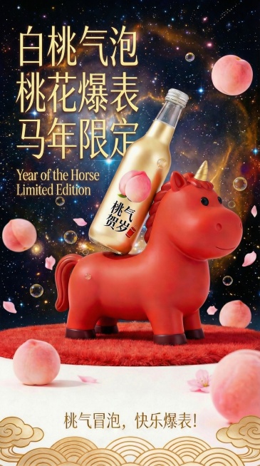 把背景改成宇宙星河，海报整体的色调和亮度不变预览效果