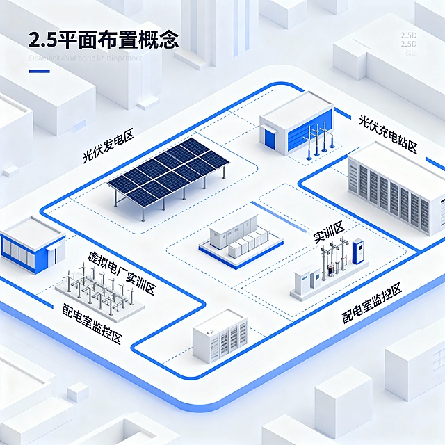 以平面布置图的方式输出，2.5D概念图