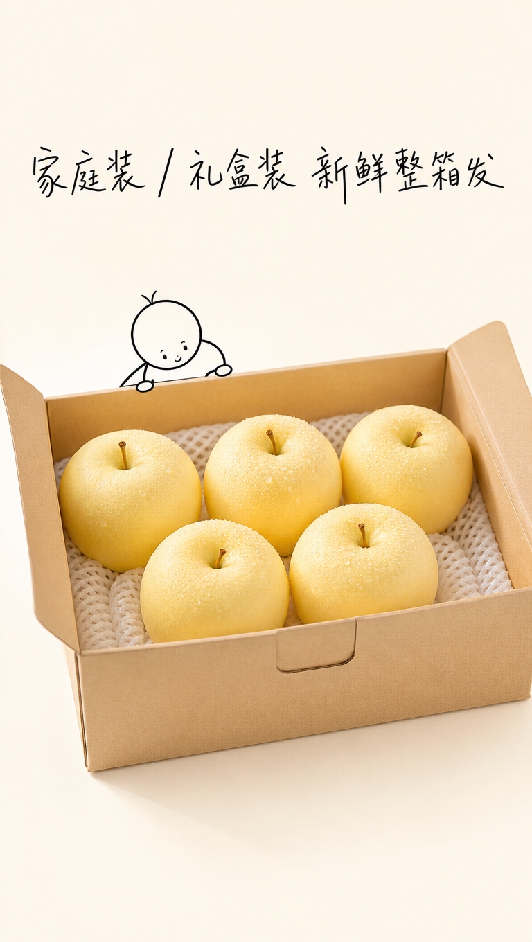 [商品] 使用【图1】【图2】【图3】【图4】烟台奶油富士苹果… - 图片创意预览