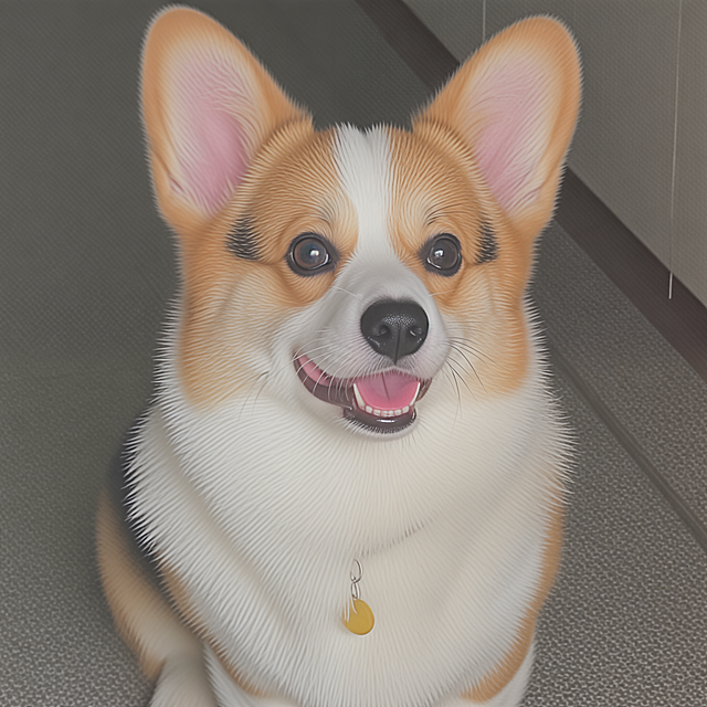 一只可爱的柯基犬