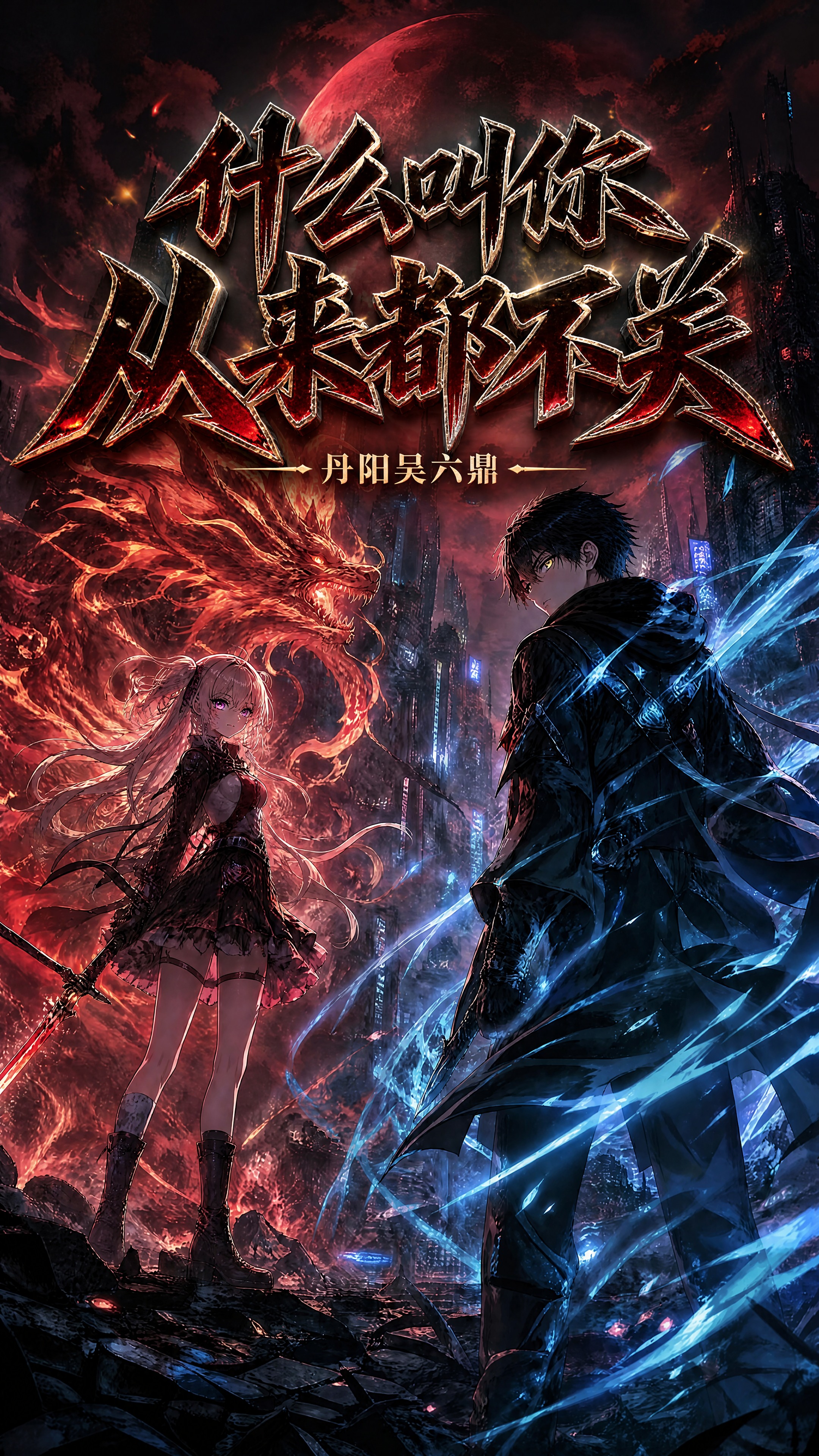 在这张末世高武风格的小说封面图上添加文字。画面上方三分之一处放… - 图片创意预览