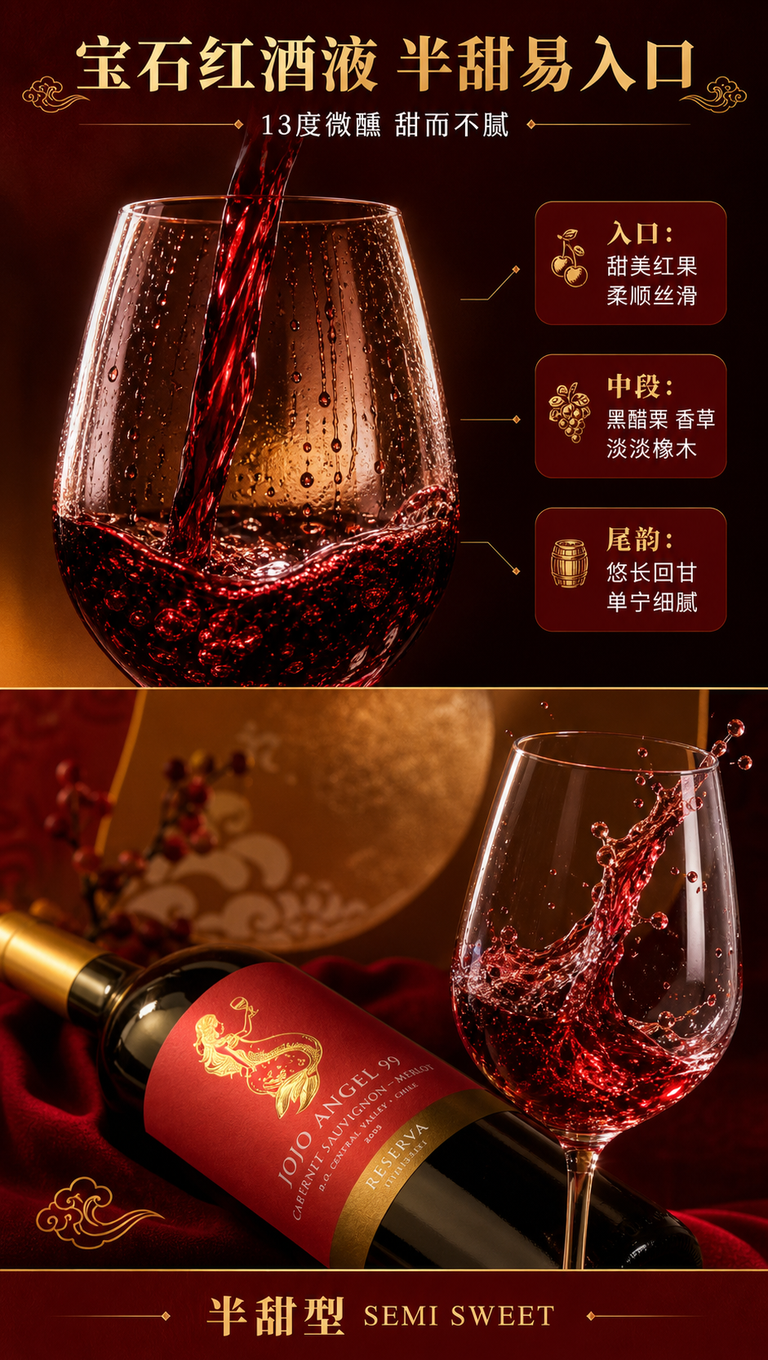 [商品] 使用【图1】99天使美人鱼半甜红葡萄酒单瓶；保留瓶身… - 图片创意预览