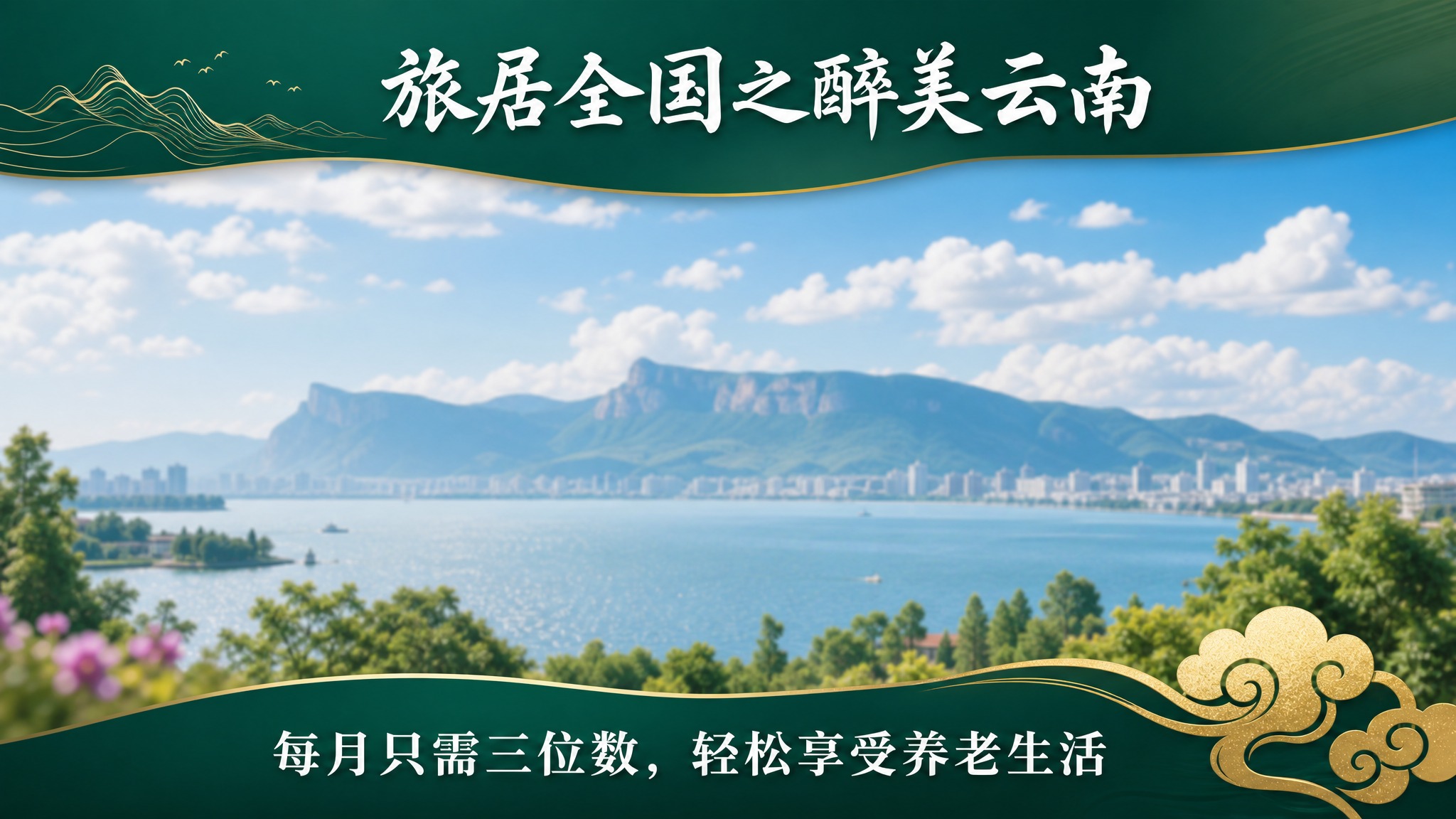 横向16:9抖音视频背景图，PNG格式，精致设计感。画面分为三… - 图片创意预览