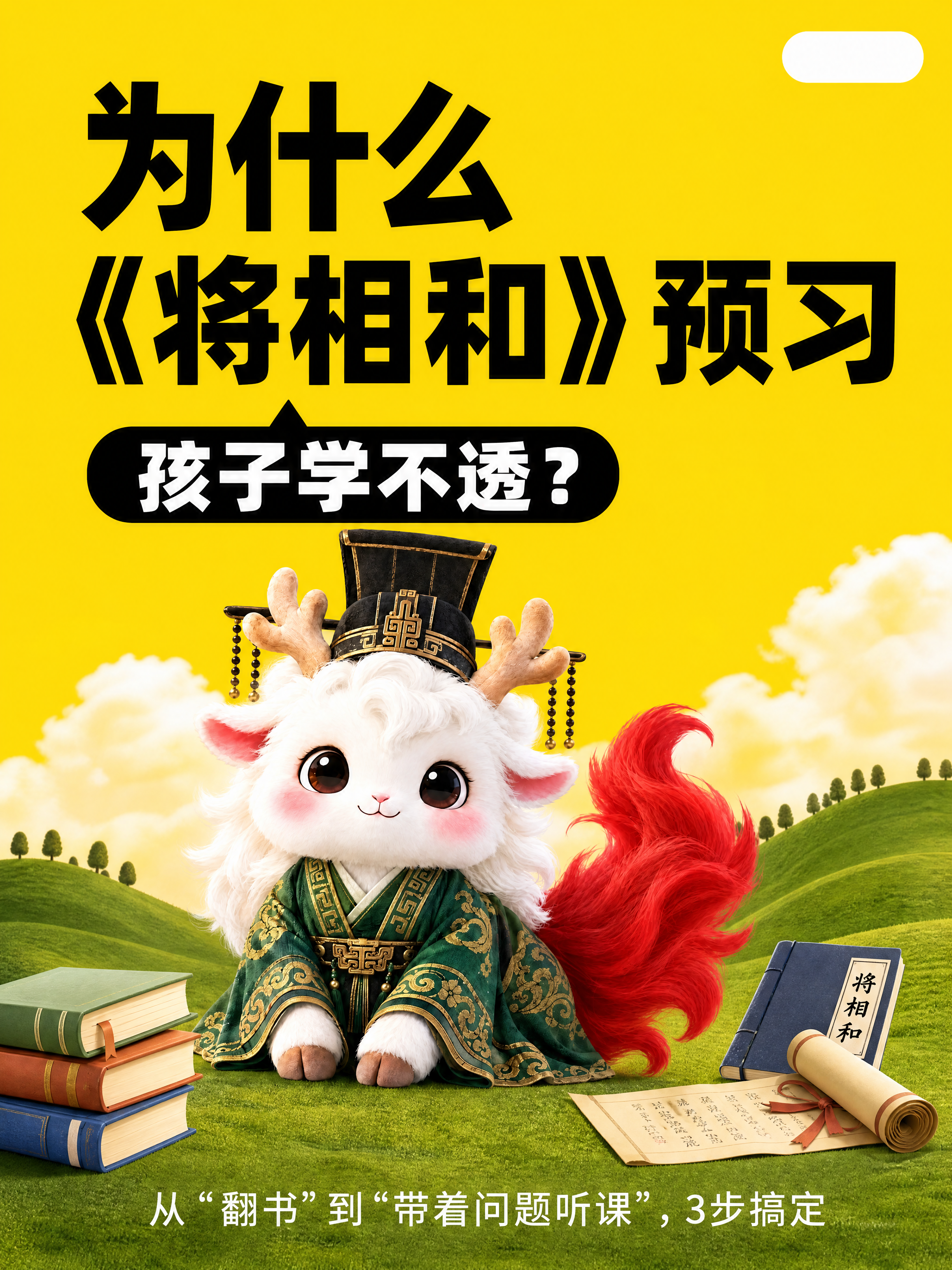 小红书笔记大字封面，配图大字，高饱和撞色教育风，版式精美，小红… - 图片创意预览