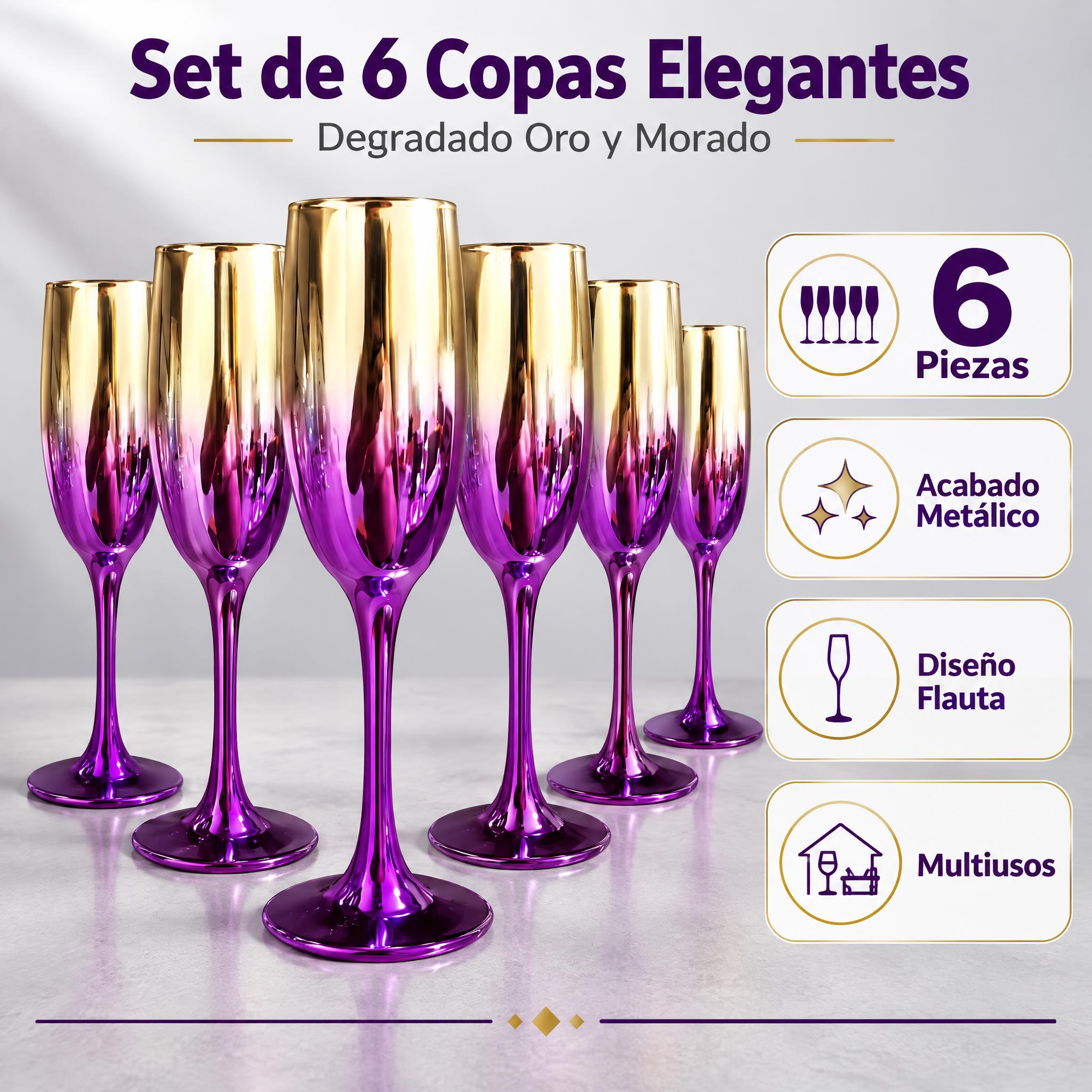 [主图-2] Juego de 6 Copas de Cham… - 图片创意预览