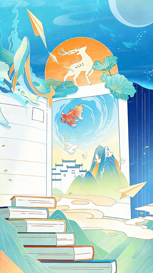 去掉图片中的文字及右上角的荷花元素