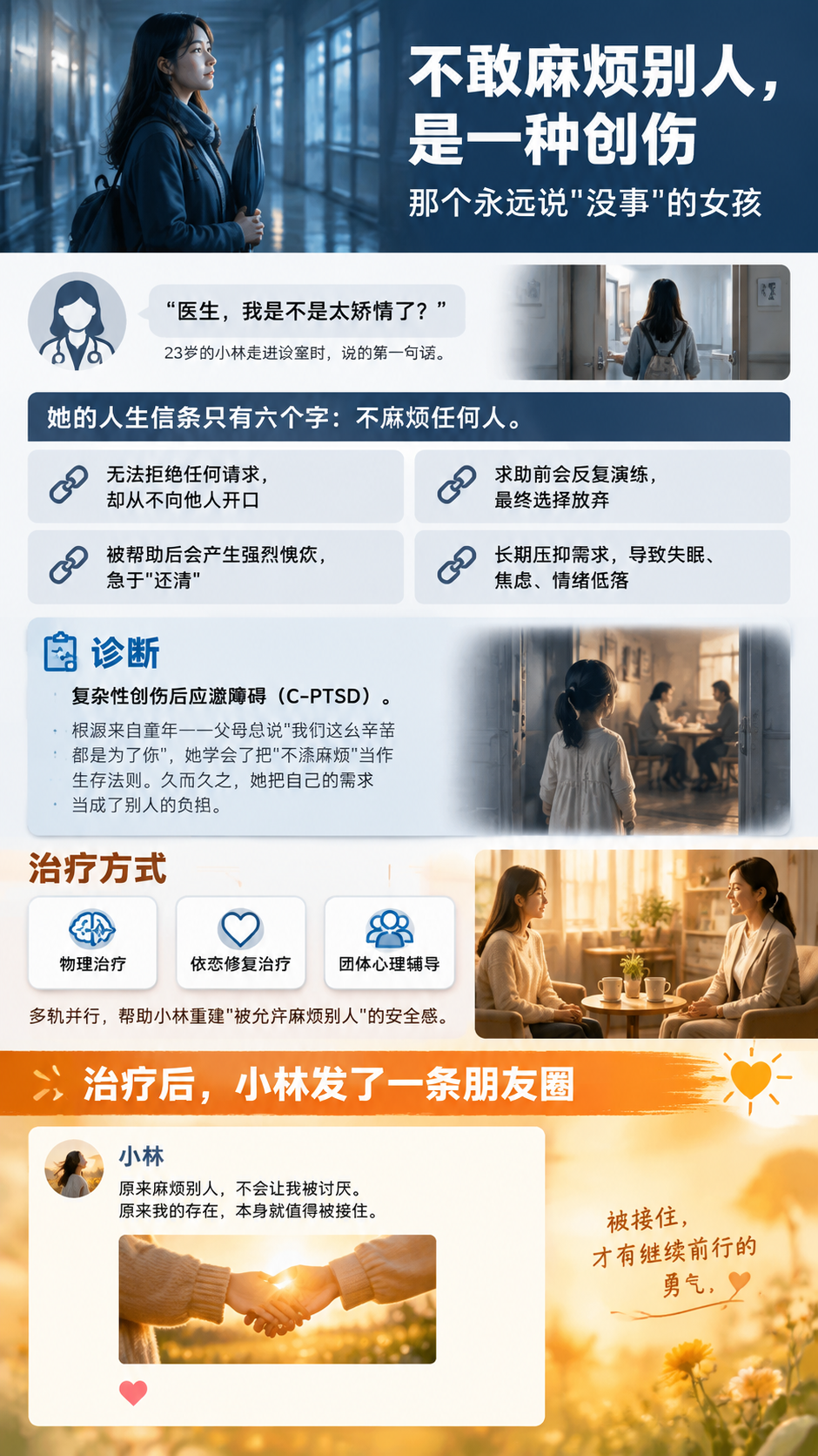 竖版心理科普案例长图文，9:16竖版，单张完整内容，医疗健康类… - 图片创意预览