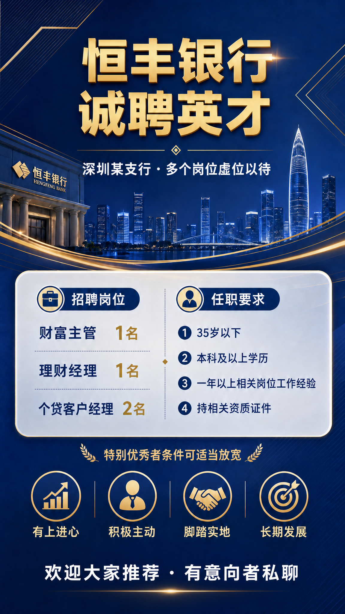 去掉右下角的二维码占位方块，将底部"欢迎大家推荐·有意向者私聊… - 图片创意预览