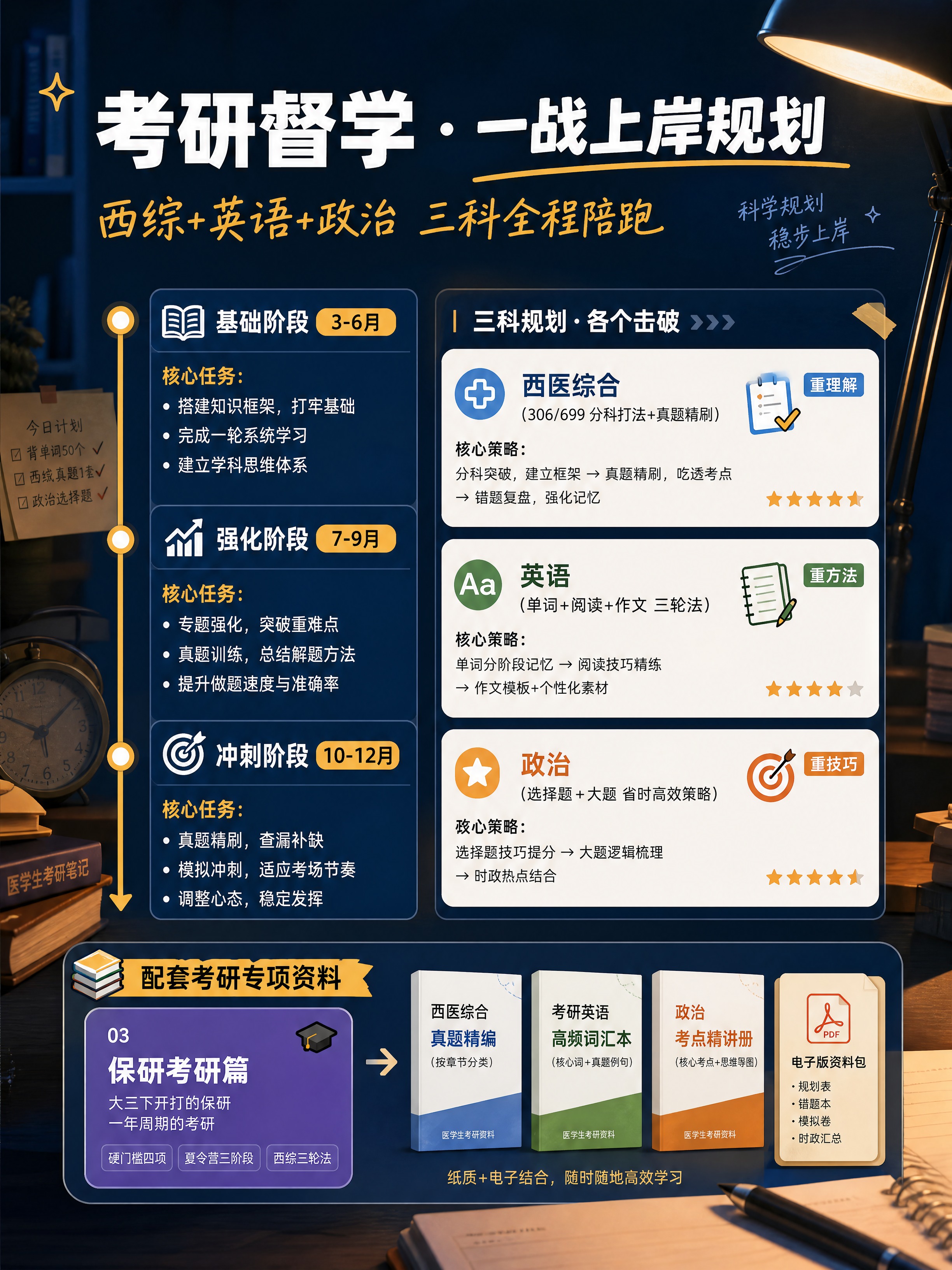 [商品] 使用【图1】医学生全周期成长指南产品图作为考研资料包… - 图片创意预览