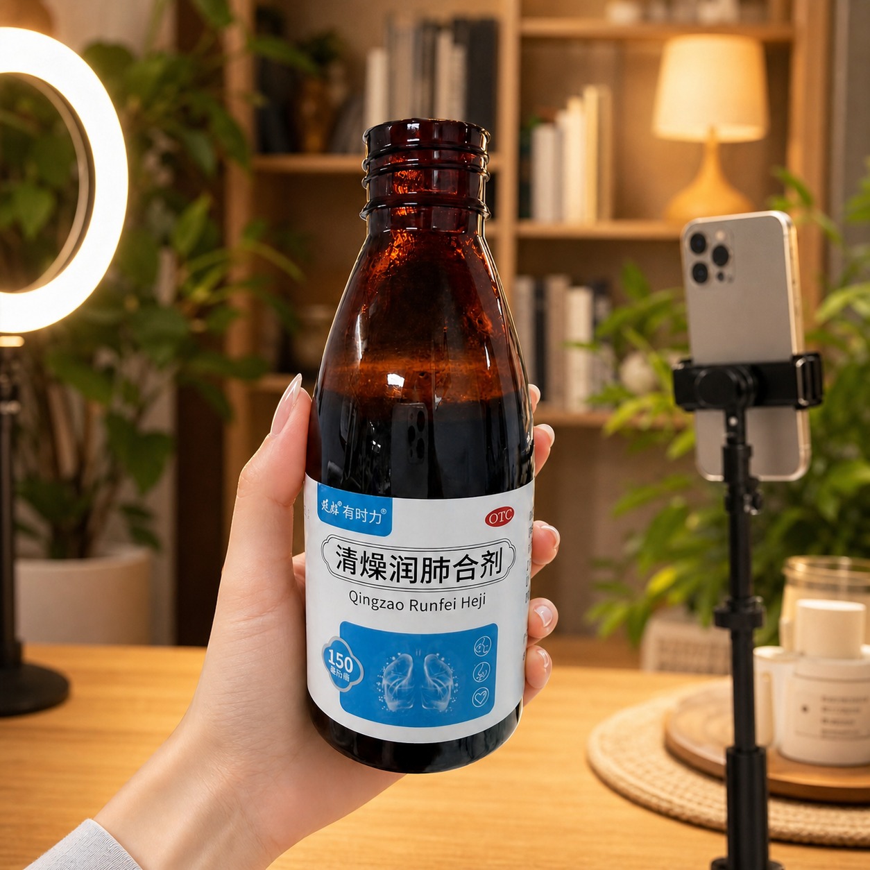 产品细节比例不变，完整保留瓶身所有文字、标签、颜色、材质与结构… - 图片创意预览