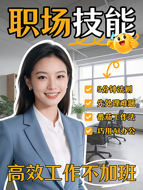 小红书封面职场技能分享