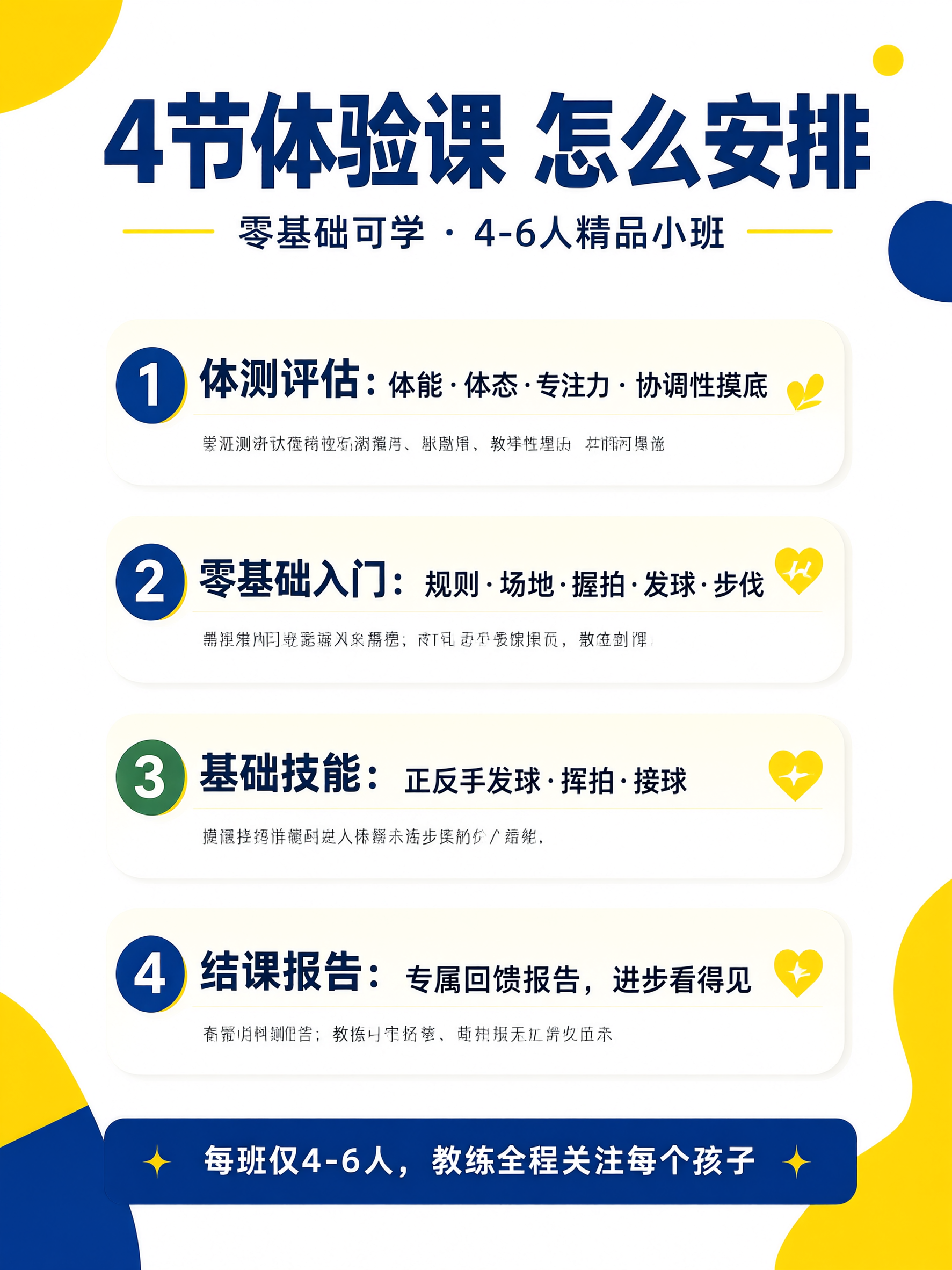 竖版小红书课程安排海报，3:4比例，白底，亮黄色与深蓝色撞色大… - 图片创意预览
