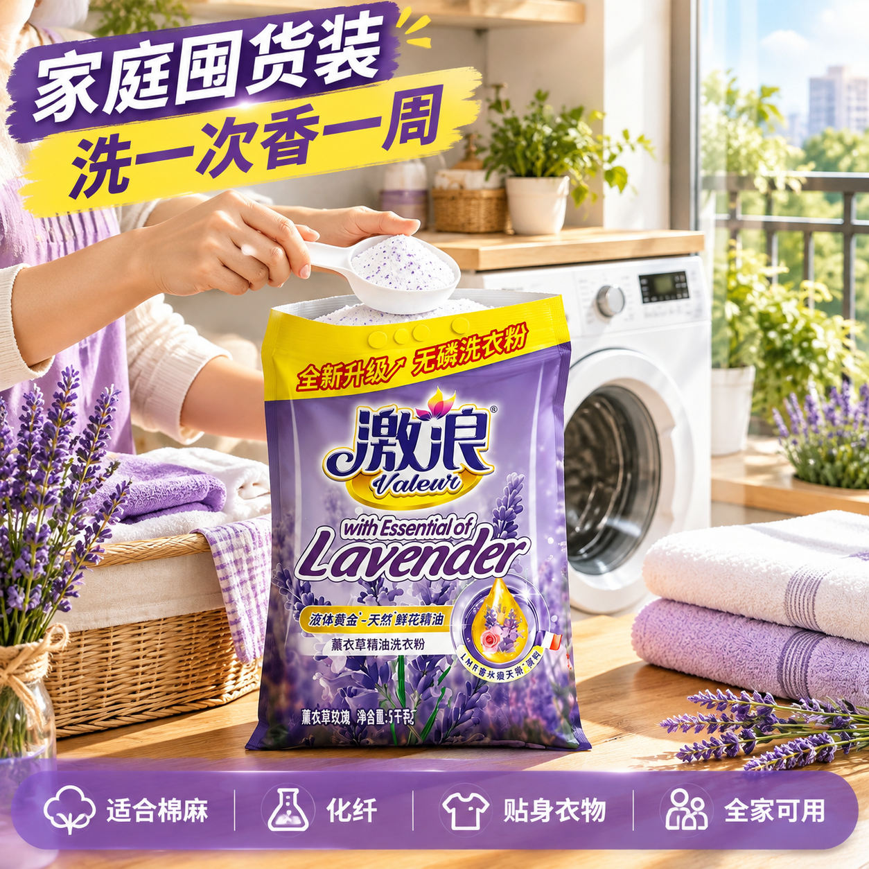 [主图-4] 家庭使用场景 阳台洗衣囤货场景。 [统一基调]… - 图片创意预览