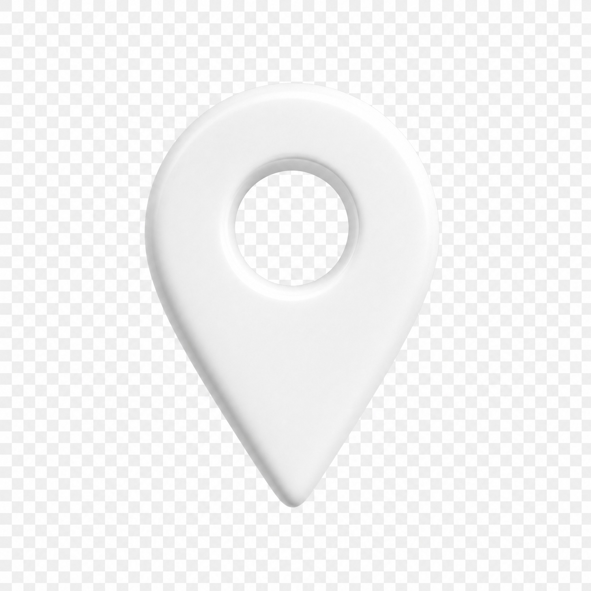 附近门店图标，3D立体效果，纯白色图标，透明背景，简约现代风格… - 图片创意预览