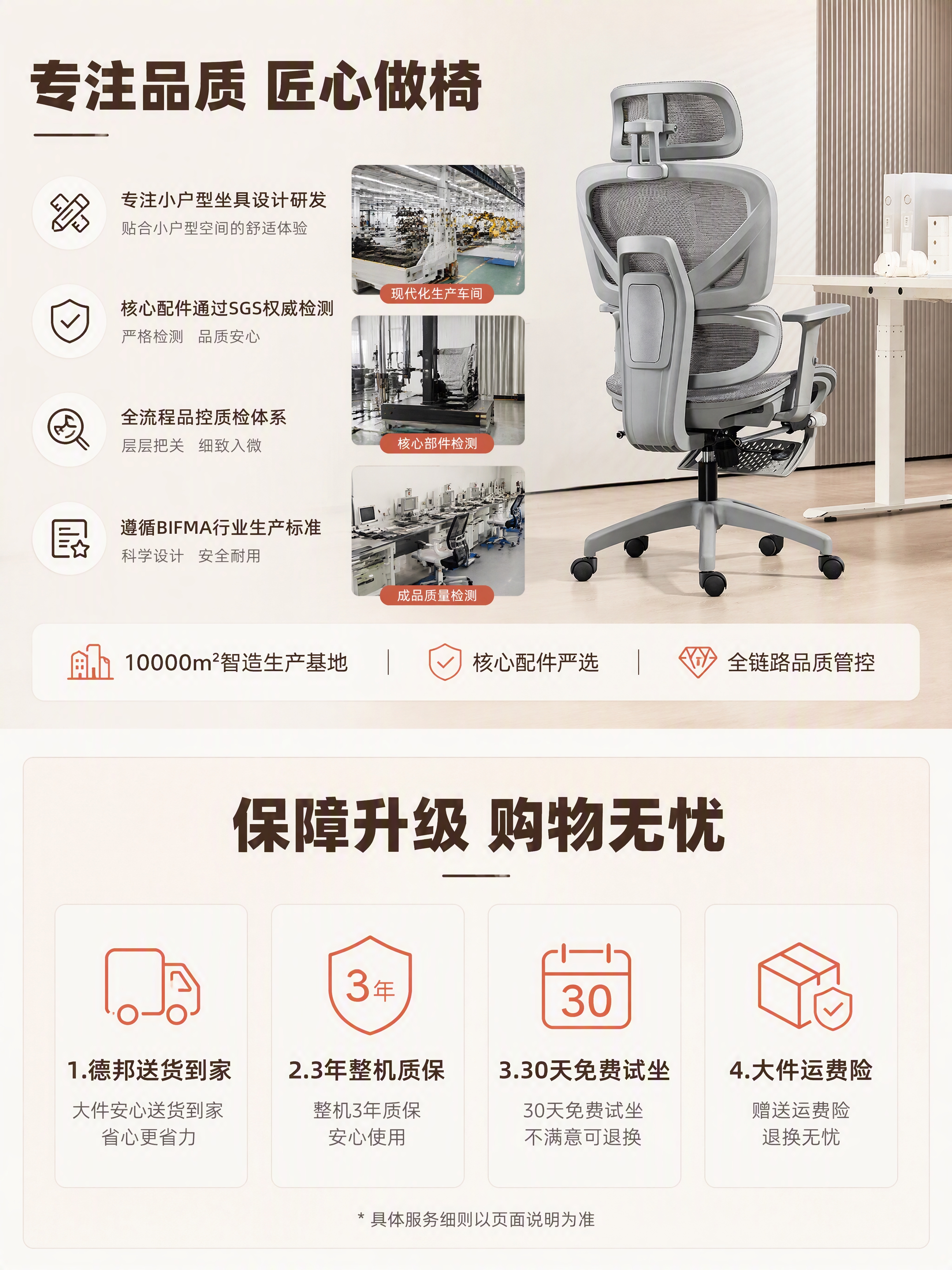 [商品] 使用【图1】灰色网布人体工学椅背面视角；保留哑光灰椅… - 图片创意预览
