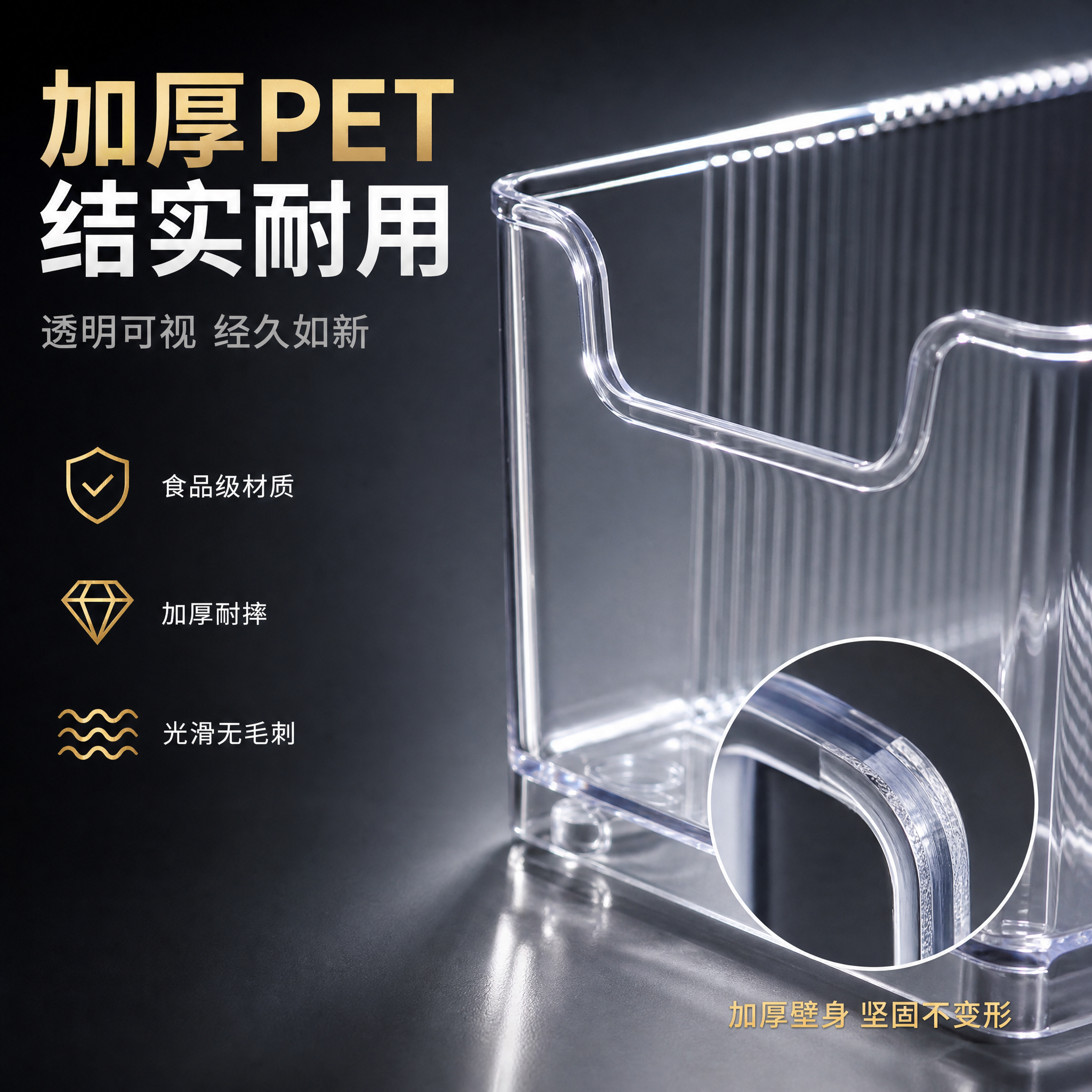 [主图-3] 透明PET面膜收纳盒材质细节与耐用性品质图 [氛… - 图片创意预览