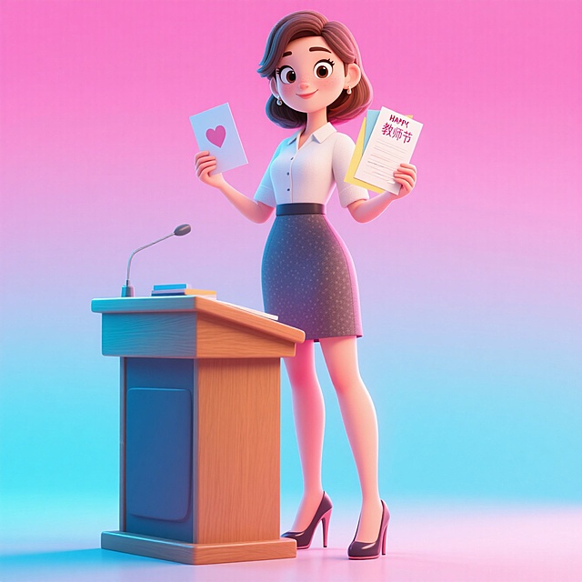 教师节老师收到同学们的贺卡，在不耽误上课的情况下只能展示一下，以示感谢。