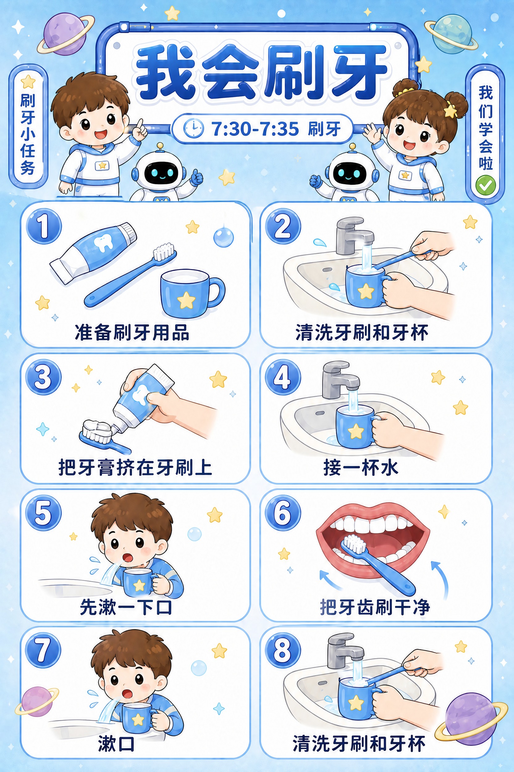 仅修改画面右侧竖排小标签中的文字：将原来的「我们一同学会啦」替… - 图片创意预览