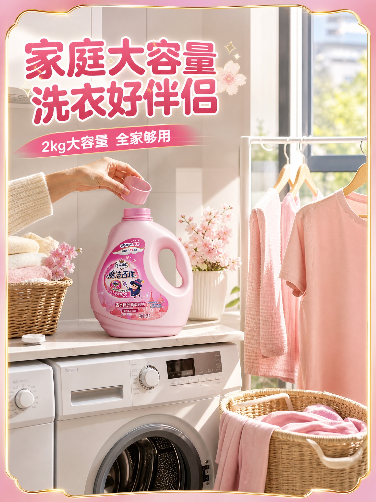 [主图-4] 家庭使用场景图，阳台洗衣场景展示产品真实使用环境… - 图片创意预览