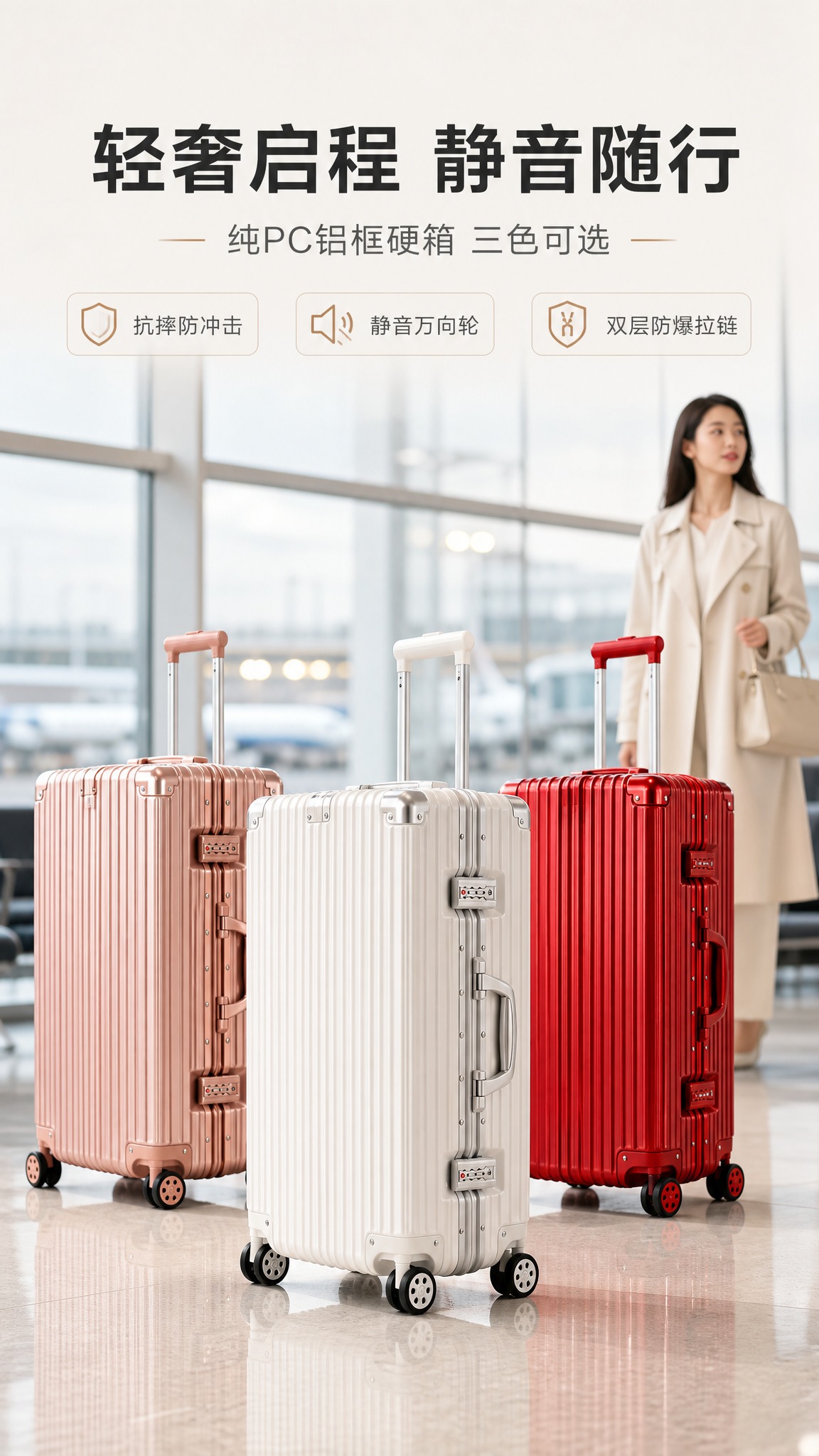 [商品] 使用【图1】象牙白箱体作为主商品，并参考【图7】中国… - 图片创意预览