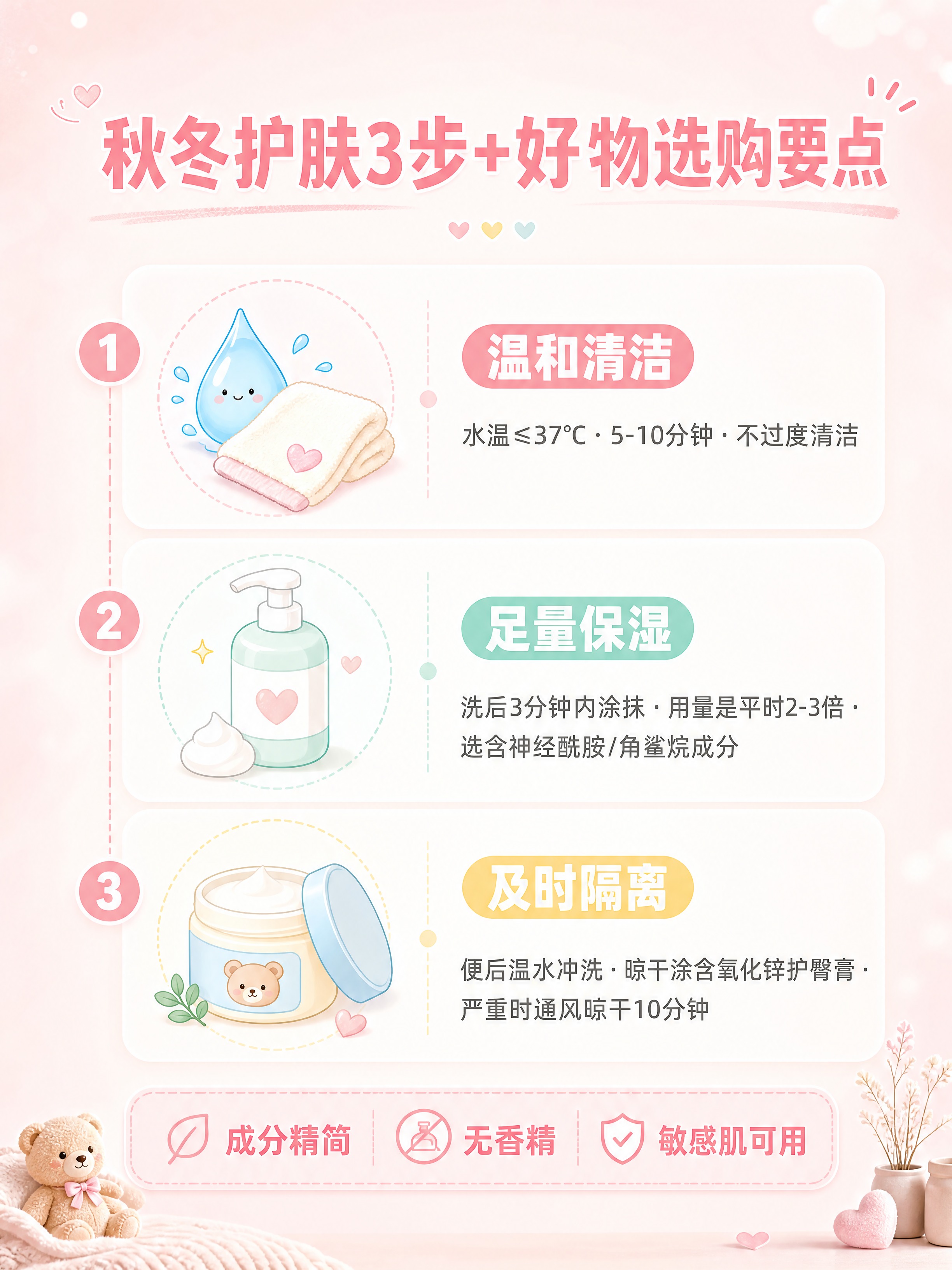 小红书图文笔记内容图，暖调温馨风信息图设计，马卡龙粉色系，版式… - 图片创意预览