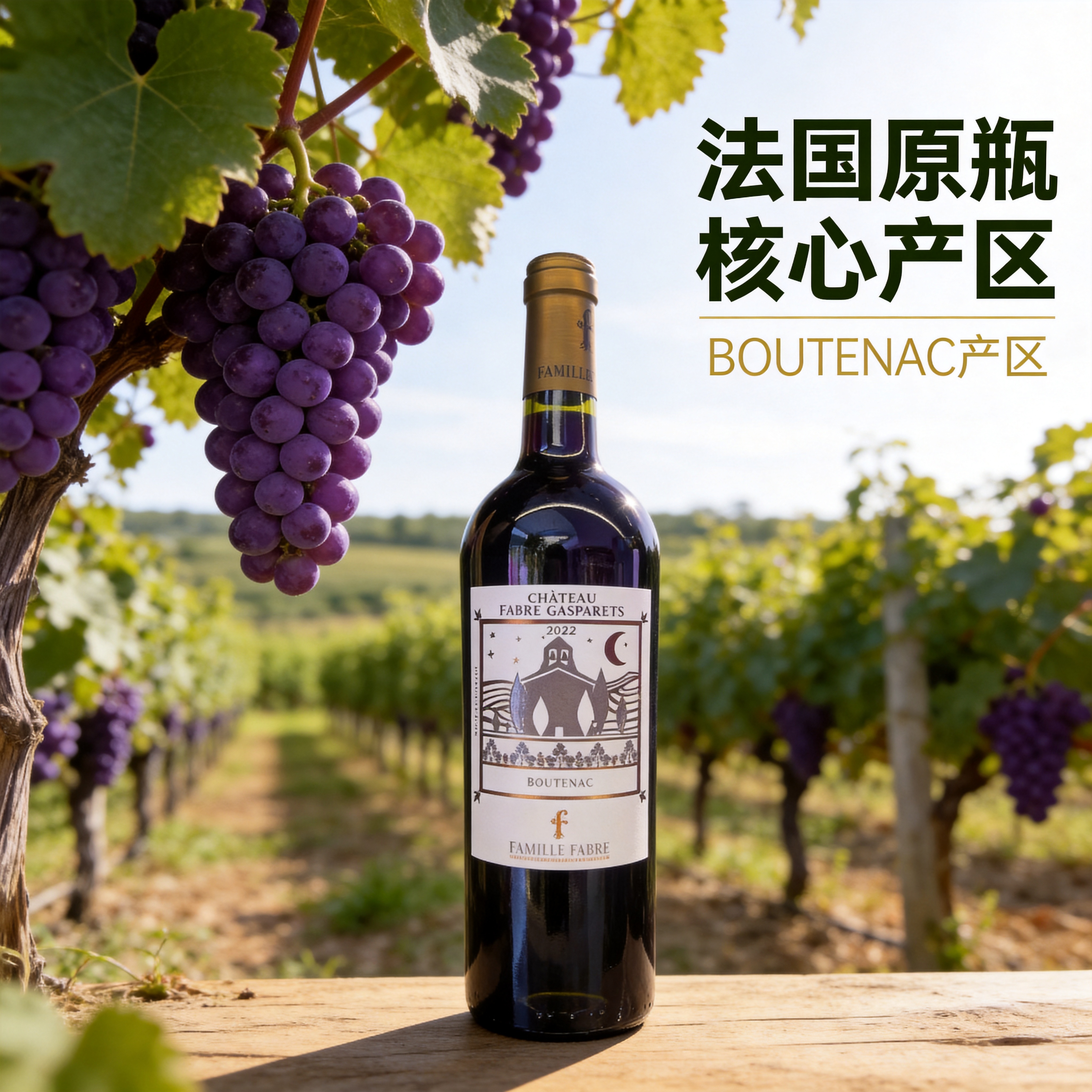 [主图-2] 法伯酒庄红葡萄酒产地核心溯源图 [氛围风格] 自… - 图片创意预览