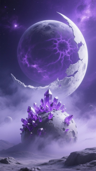 帮我生成50张关于月亮和星球的图片预览效果