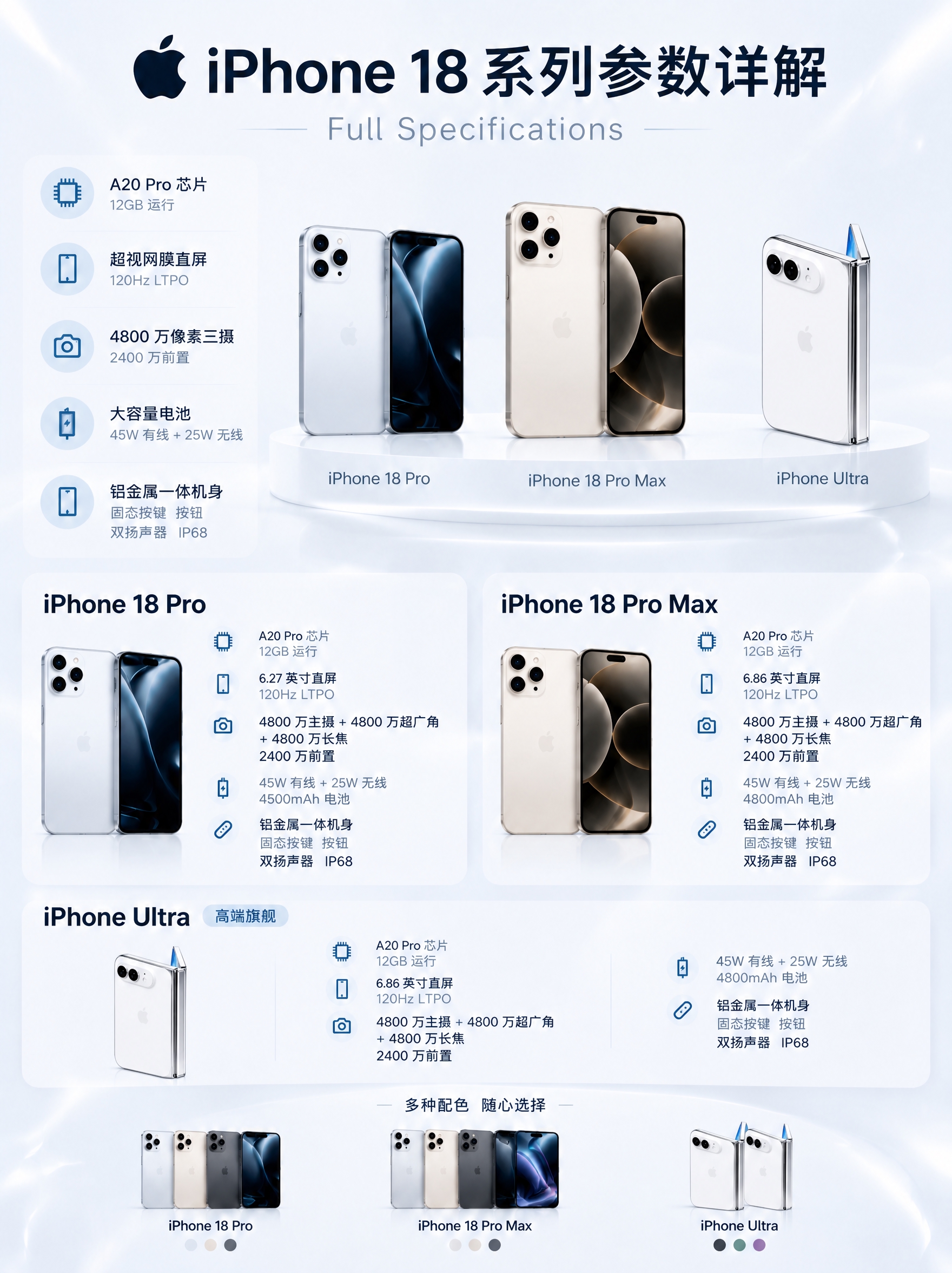 将图中所有iPhone Ultra的手机产品图替换为参考图4中… - 图片创意预览