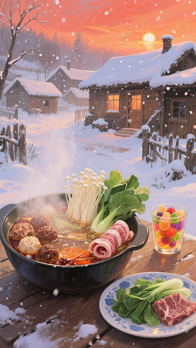 冬日涮火锅