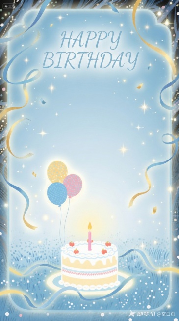 结合这张图片做一张高级的生日祝福海报需要有生日元素温馨的感觉预览效果