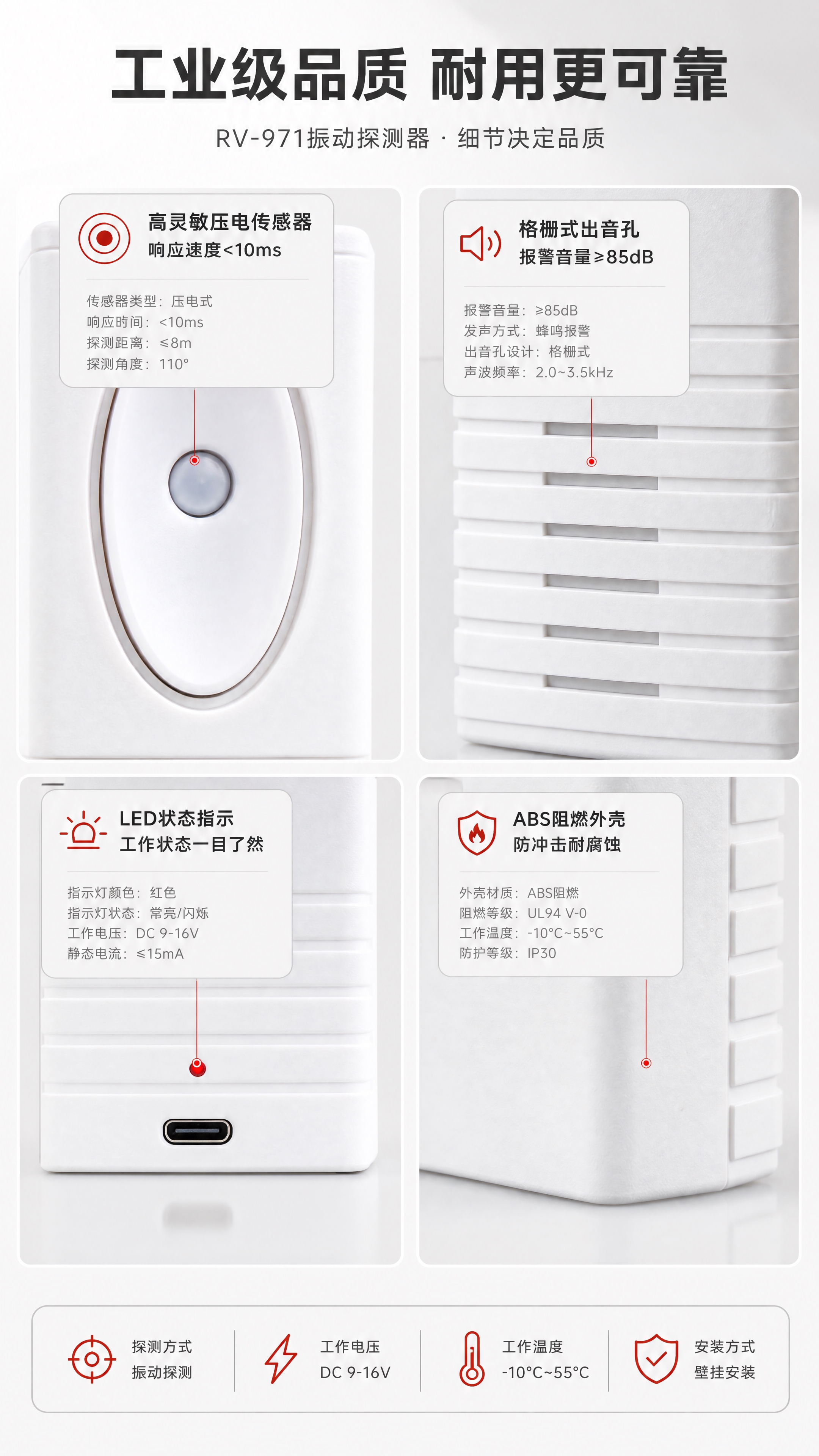 [商品] 使用【图1】RV-971振动探测器；保留产品白色立式… - 图片创意预览