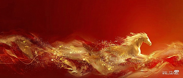 去除文字，调整为红色系。