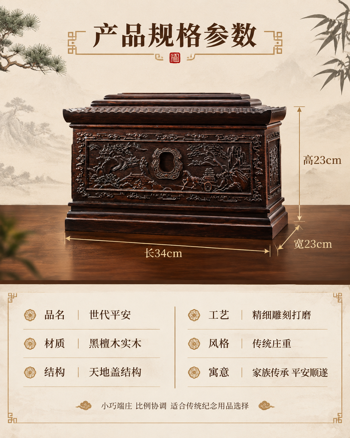 [主图-5] 规格尺寸决策：完整参数+尺寸标注，竖版转化收尾。… - 图片创意预览