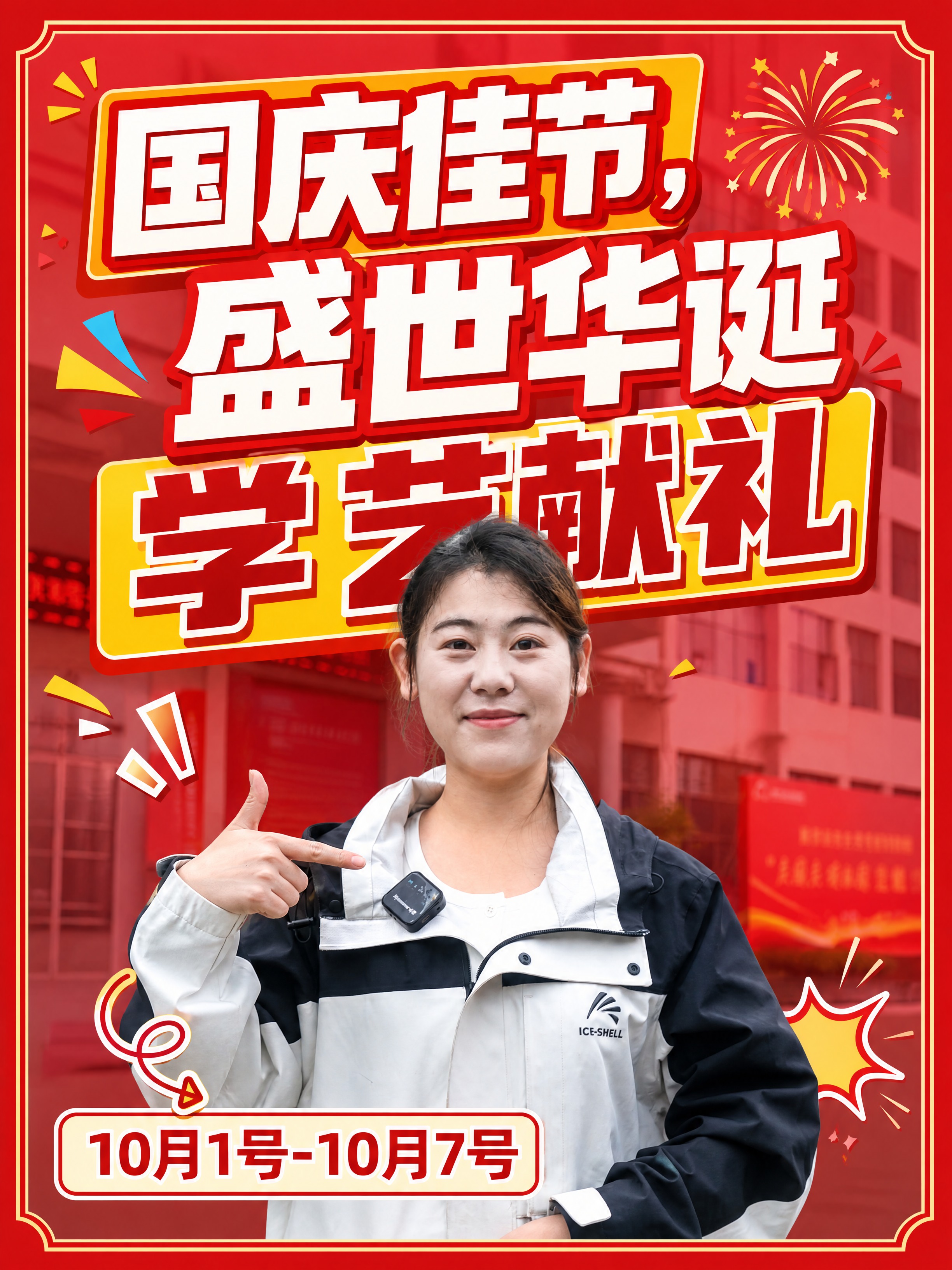 抖音综艺感竖版封面，配图大字，节日主题喜庆风，版式精美，抖音封… - 图片创意预览