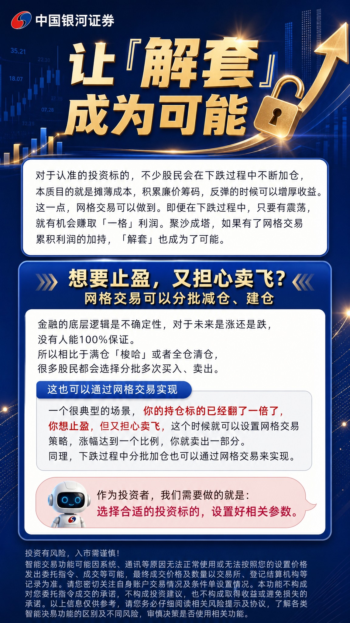专业财经风格竖版海报，深蓝渐变背景，金色点缀，金融数据图表元素… - 图片创意预览