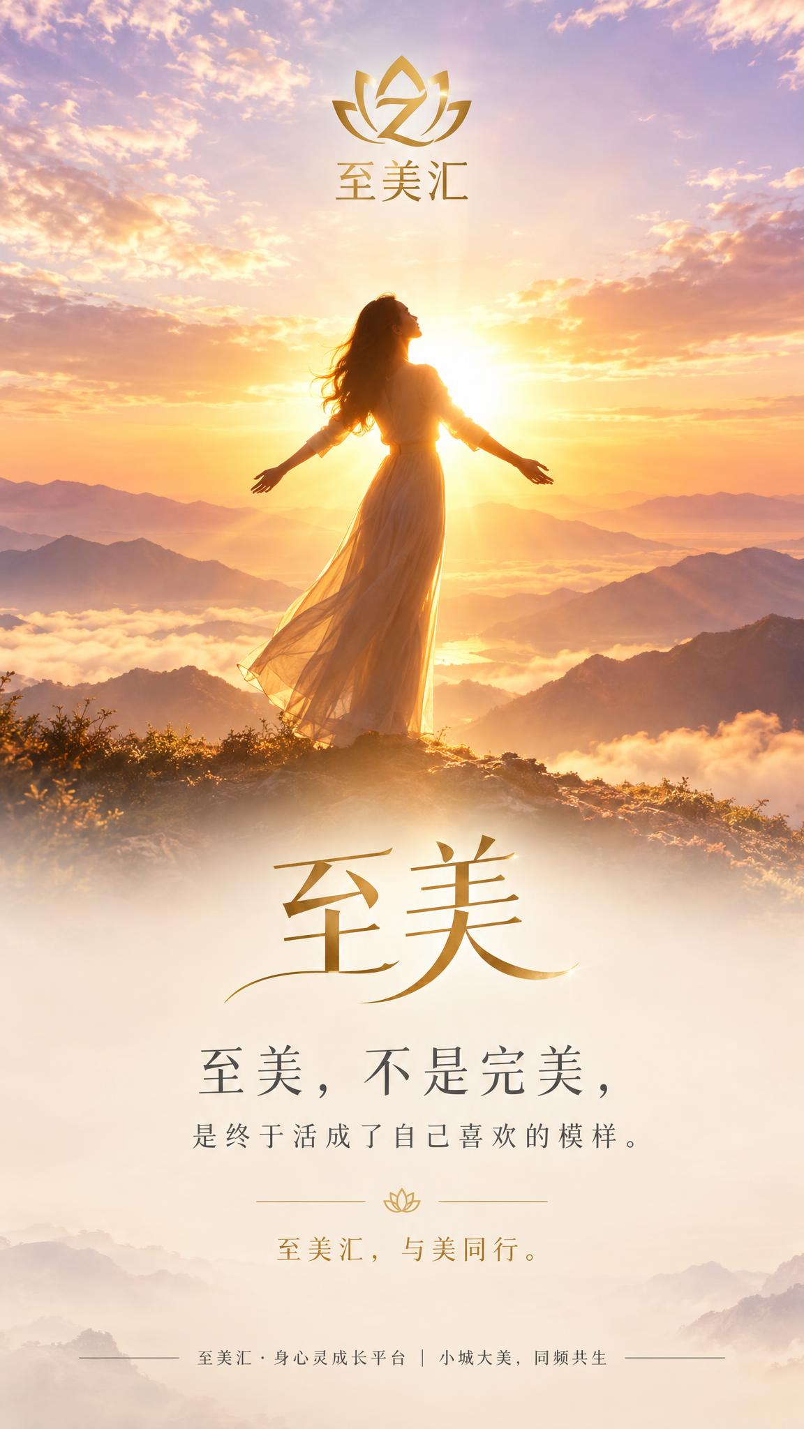 高级品牌主视觉海报，9:16竖版，禅意美学风格，精英女性生活方… - 图片创意预览