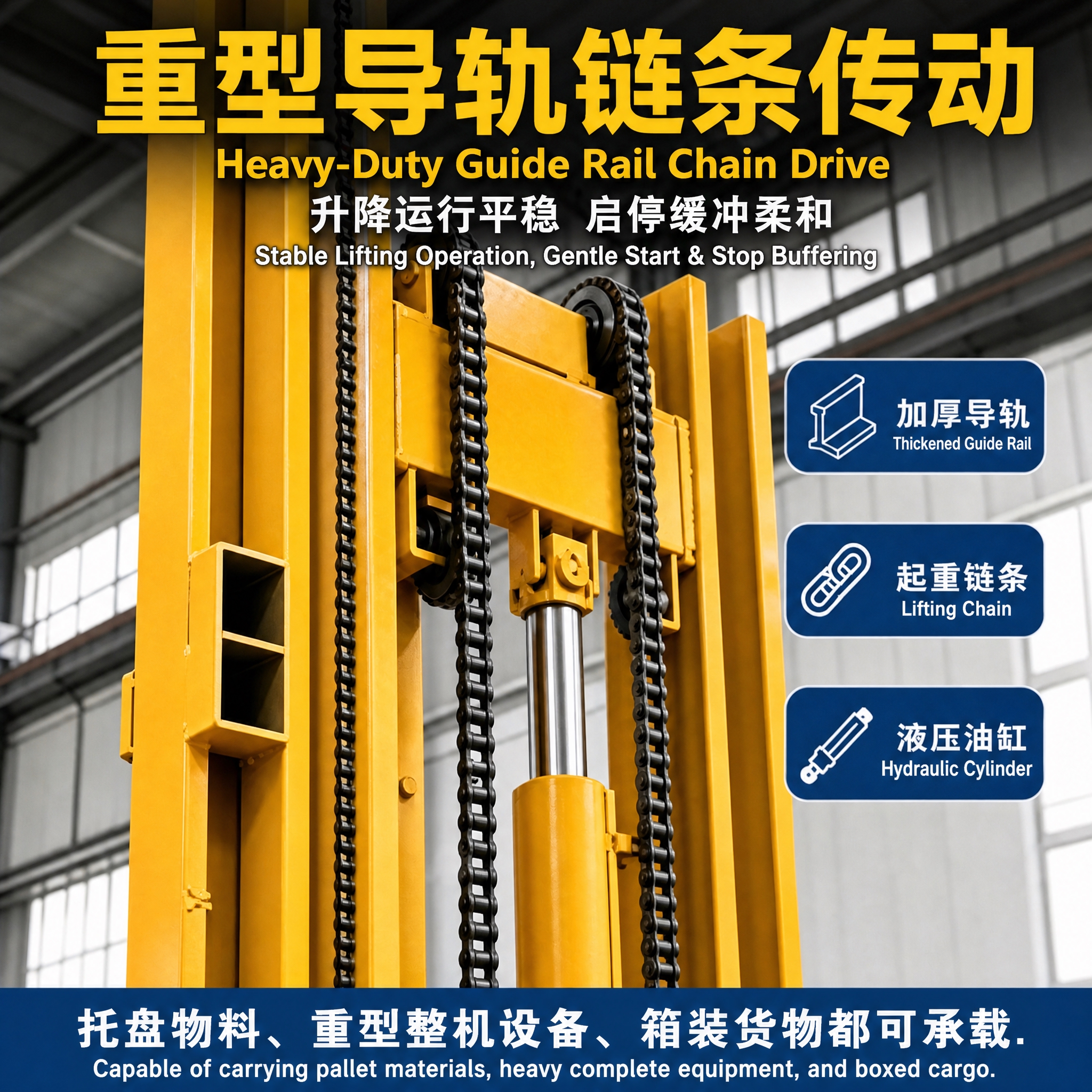 基于这张工业设备海报进行图片文字翻译修改：1. 保留所有原始中… - 图片创意预览