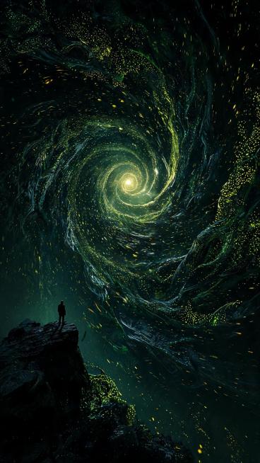 这是一幅具有Zdzisław Beksiński以及H.R. Giger生物机械超现实主义风格的画面，采用电影般的科幻史诗级规模，呈现8K超精细的效果，有着体积光的渲染，营造出既诡异又宏伟的氛围。画面预览效果