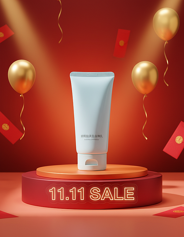 双11促销商品图 通用美妆展台