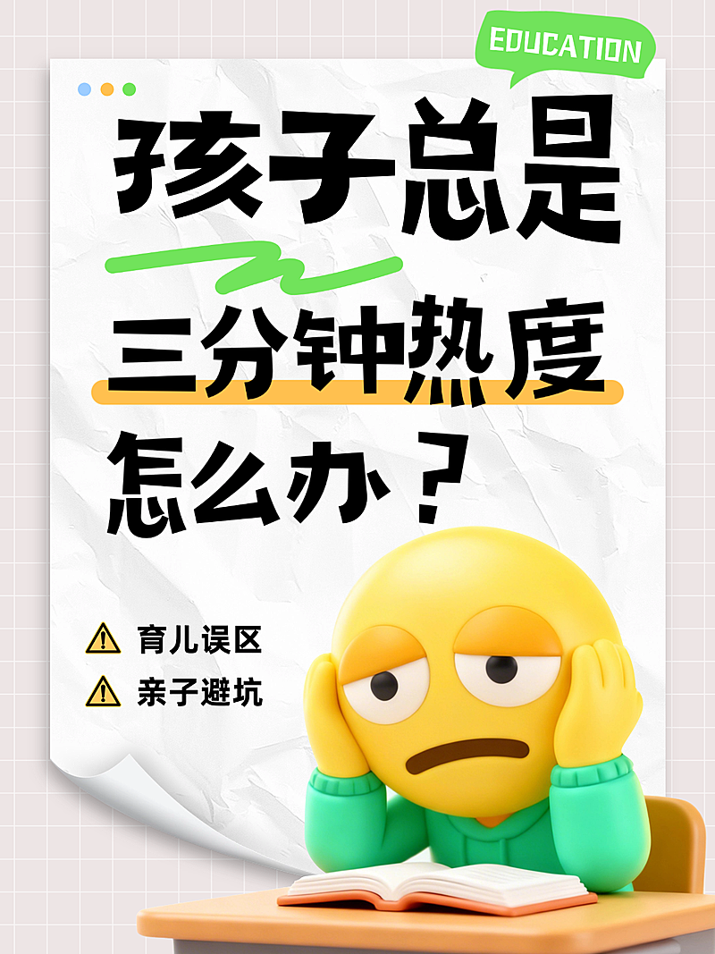 教育爆款大字小红书封面